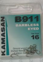 KAMASAN B911 BARBLESS EYED SIZE 16